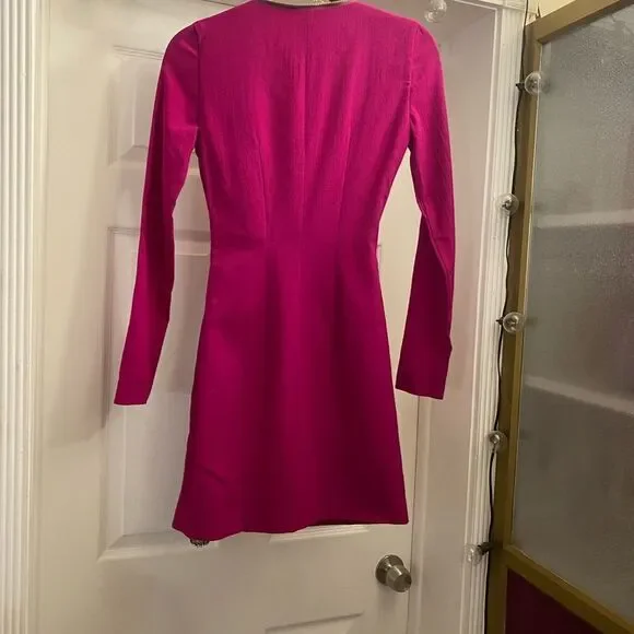 La Perla absolutely stunning fuchsia color mini dress, size 0